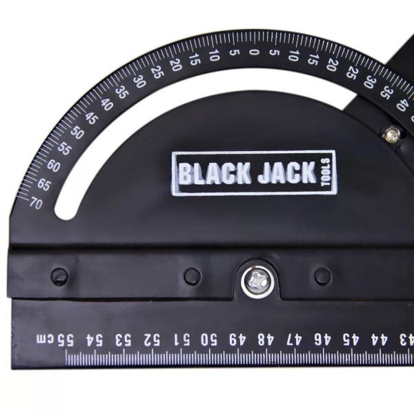 Esquadro com Ângulo Regulável 550mm em Aço D096 Black Jack - 3