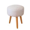 Ver imagem 6 de Poltrona Opala com Puff Suede Bege Ab Estofados