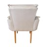 Poltrona Opala com Puff Suede Bege Ab Estofados - 5