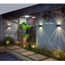 Ver imagem 2 de Arandela Externa Interna Com Efeito 10 Fachos de Luz P/ Parede Muro