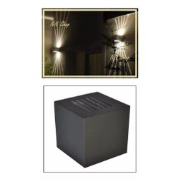 Arandela Externa Interna Com Efeito 10 Fachos de Luz P/ Parede Muro - 3