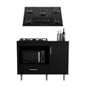 Ver imagem 3 de Kit Balcão para Cozinha 1,05m com Cooktop Essencial 5 Bocas 1 Nicho com 1 Porta e Gaveta Turim