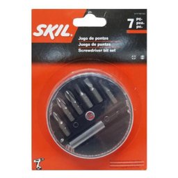 Kit Bits Parafusadeiras Skill 7 Peças - Jogo De Pontas - 3