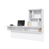 Escrivaninha Suspensa Lilac com Estante de Livros Link Branco Fosco Tauari Nobre Colibri Moveis - 9