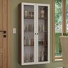 Cristaleira Suspensa 70 Cm 2 Portas de Vidro Rustic/branco Vik Madesa - 2