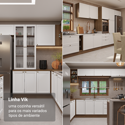 Cristaleira Suspensa 70 Cm 2 Portas de Vidro Vik Madesa - 9