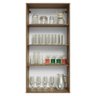 Cristaleira Suspensa 70 Cm 2 Portas de Vidro Rustic/branco Vik Madesa - 3