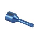 Ver imagem 3 de Serra Copo Diamantada 8mm para Porcelanato Ceramica Marmore Rosca M14 Esmerilhadeira Furo Preciso Pa