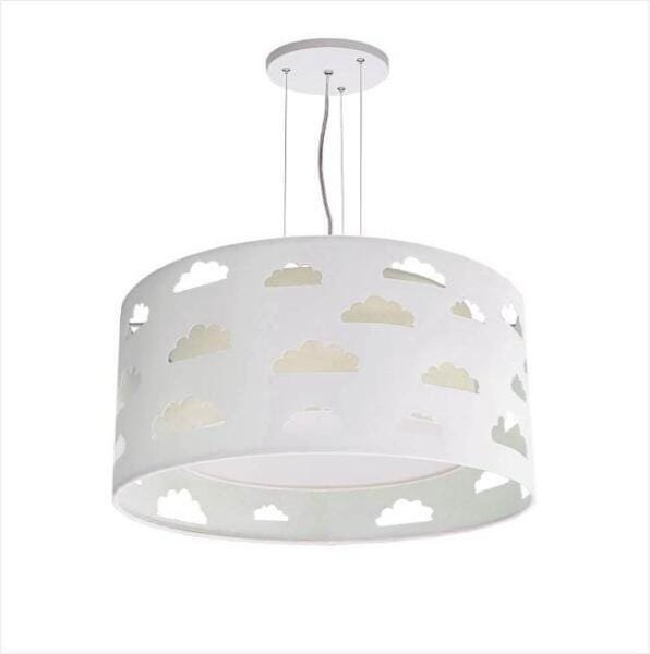 Lustre Infantil Nuvens Recorte Crú 30X16 - 1