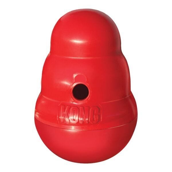 BRINQUEDO KONG WOBBLER JOÃO BOBO PARA CÃES - TAMANHO PEQUENO