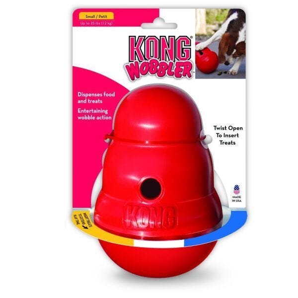 BRINQUEDO KONG WOBBLER JOÃO BOBO PARA CÃES - TAMANHO PEQUENO - 2