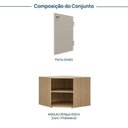 Ver imagem 3 de Armário de Canto 60cm Módulo Frame CabeCasa MadeiraOriginals Bege/Acácia/Arenas