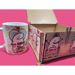 Caixa Flork Presente Dia dos Namorados com Caneca Bento - 4