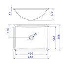 Ver imagem 4 de Cuba de Embutir Deca 48x35 Retangular Branco Gelo + Válvula + Sifão