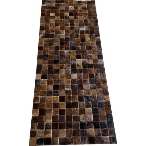 Tapete de couro passadeira marrom exótico 0,60x1,50 s/b PÇ 5
