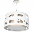 Ver imagem 1 de Lustre Infantil Pendente Carrinhos Cáqui 30X16