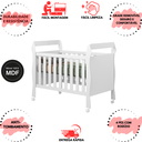 Ver imagem 3 de Berço-cama P/ Seu Bebê Conforto Seguro Grade Moderno:branco