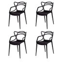 Ver imagem 1 de Kit 4 Cadeiras Allegra - Preta