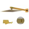 Ducha Chuveiro Slim Dourado 20x20 Quadrado Suporte Parede Banho Piscina Banheiro Area Externa - 1