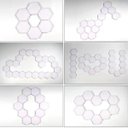 Ver imagem 2 de Lâmpada Luminária Quântica 5 Led Hexagonal Touch Modular