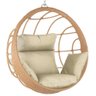 Balanço Suspenso Ninho em Alumínio e Fibra Sintética Ráfia e Almofadas Com Tecido Impermeável - 1