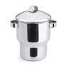 Panela Para Fazer Cuscuz Cuscuzeira Compatível Com Fogão Indução Aço Inoxidável 1,3 Litros Forma Ino - 2