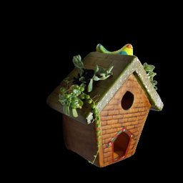 Casinha Porta Flores Para Parede Ou Muro - 3