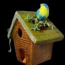 Ver imagem 2 de Casinha Porta Flores Para Parede Ou Muro