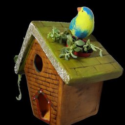 Casinha Porta Flores Para Parede Ou Muro - 2