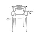 Ver imagem 2 de Kit 4 Cadeiras Allegra - Vermelha