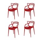 Ver imagem 1 de Kit 4 Cadeiras Allegra - Vermelha