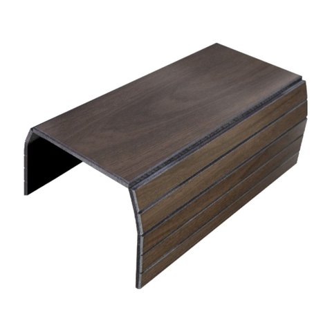 Bandeja Esteira para Braço de Sofá Decorativa Lisa Marrom
