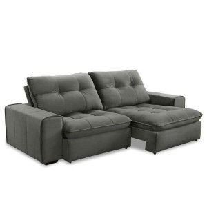 Sofá Burgos 2,30M - Cinza