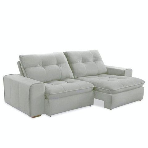 Sofá Burgos 2,30M - Cinza Claro