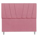 Ver imagem 4 de Cabeceira King 1,95m Italia Veludo Rosa