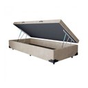 Ver imagem 1 de Box Baú Solteiro Sp Móveis Suede Bege - 39x88x188