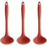 3 Kit de Conchas Silicone Cozinha Sopa Caldo Feijão ou Terracota Talher Utensílios - 1