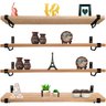 Kit Jogo 4 Prateleiras De Livros MDP Preto/jade 60cm X 15c - 1