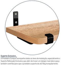 Kit Jogo 4 Prateleiras De Livros MDP Preto/jade 60cm X 15c - 4