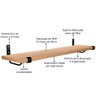 Kit Jogo 4 Prateleiras De Livros MDP Preto/jade 60cm X 15c - 6