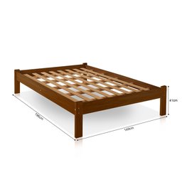 Cama Turca Casal Madeira Castanho - 4