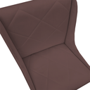 Ver imagem 3 de Cadeira Para Sala de Jantar Lizz Pés Palito Veludo Rosê D'Classe Decor