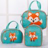 Kit Bolsa Maternidade Raposinha Verde 3 Peças - 1