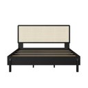 Ver imagem 4 de Cama Queen com Cabeceira Telada e Pé Madeira Maciça 172cm Oslo Preto/Nero