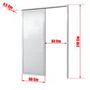 Ver imagem 4 de Porta de Correr Suspensa Lambril Dir L.25 Branca 210x90 Brimak