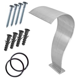 Cascata Para Piscina Inox High Tech Naja Média 80 cm Pratic - 4