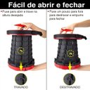 Ver imagem 4 de Banqueta Telescópica Banco Retrátil Lorben Tamborete Portátil Camping Altura Ajustável