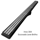 Ver imagem 4 de Ralo Linear 5x70 Box Banheiro Inox Escovado Trilho Coletor Preto com Tela
