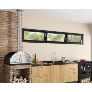 Forno de Pizza a Lenha Firenze Gourmet 610in Metávila Cinza/`Preto