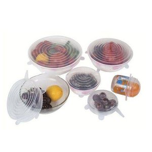 Jogo de Tampas para Vedação - Silicone - 6Pcs